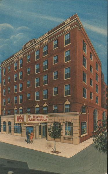 Hotel Ashtabula Ohio Postcard