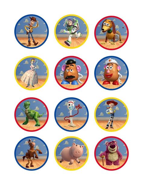 Toy Story Cupcake Toppers Toy Story Cupcake Toppers Toy | Etsy in 2021 ...