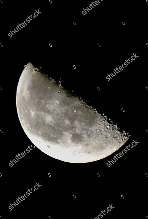 Third Quarter Moons Craters Visible Freezing Editorial Stock Photo ...