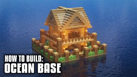 Minecraft: How to Build an Ocean Base - Ocean Survival Base Tutorial - YouTube