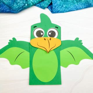 Dinosaur Puppet Craft For Kids [Free Template]