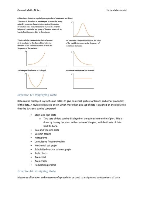 General Maths Notes | Mathematics Standard - Year 12 HSC | Thinkswap