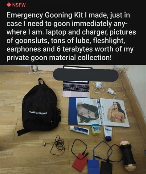 Emergency Gooning Kit | Gooning / Goon Cave | Know Your Meme