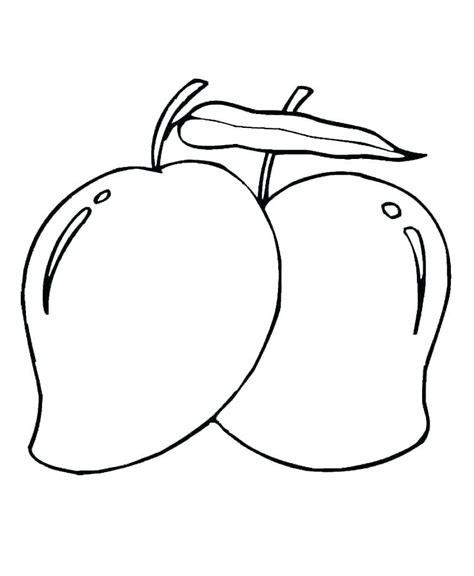 Mango Coloring Page