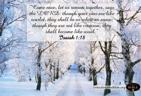 God washes our sins white as snow in Jesus Christ! | Bible verses kjv, Bible verses about faith ...