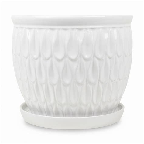 White - Ceramic - Plant Pots - Planters - The Home Depot