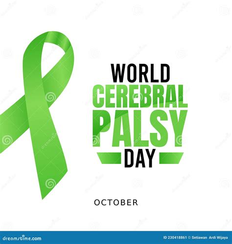 Vector Graphic of World Cerebral Palsy Day Stock Vector - Illustration of copy, background ...