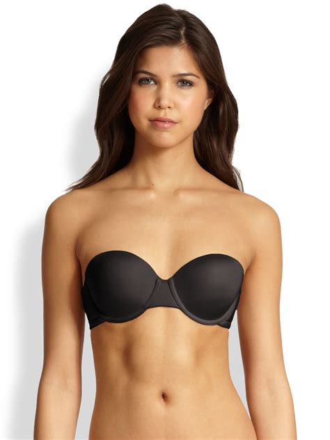 Lyst - Wacoal Red Carpet Average Busted Strapless Bra in Black