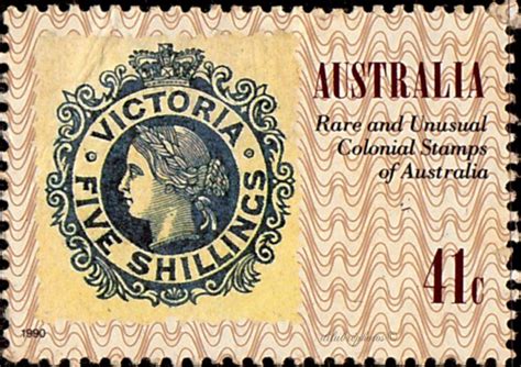 an australia stamp with the image of queen victoria and her name on it's back