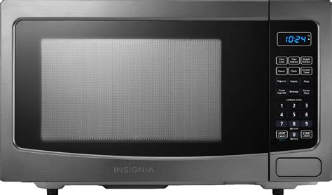 Insignia™ - 1.1 Cu. Ft. Microwave - Black stainless steel at Pacific Sales