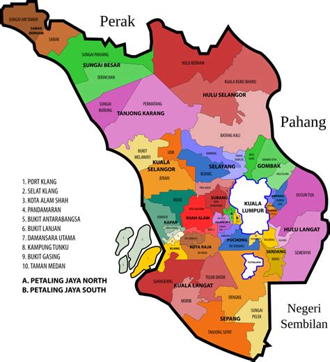 Selangor State Legislative Assembly Constituencies - Openclipart