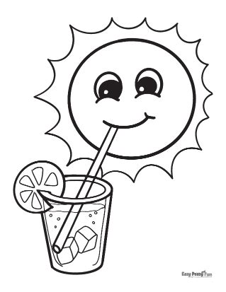 Printable Summer Coloring Pages - 30 Designs - Easy Peasy and Fun