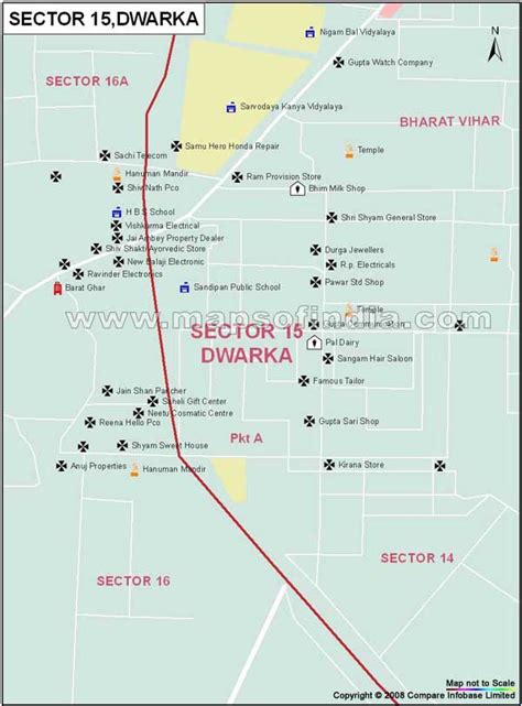 Sector 15 Dwarka Map