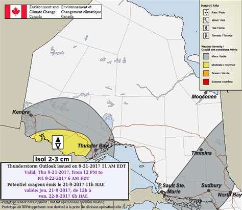 Environment Canada Forecasting Hail, Damaging Winds & Isolated Flooding ...