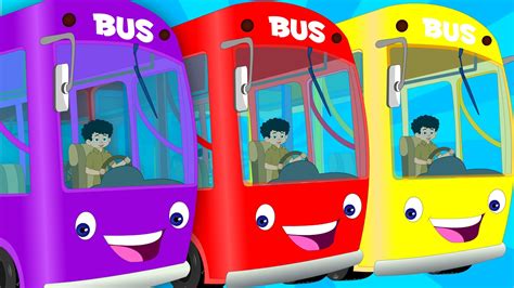 English wheels on the bus | kids playlist | kids tv baby songs | the ...