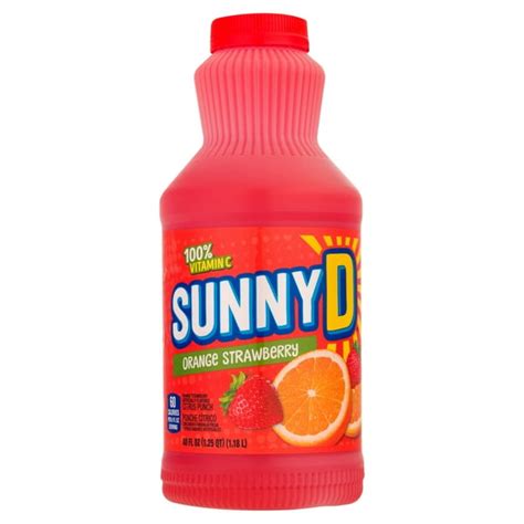 Sunny D Orange Strawberry Citrus Punch Juice, 40 fl oz - Walmart.com ...