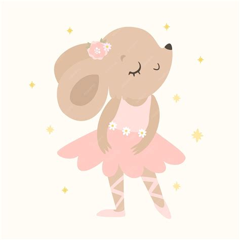 Free Vector | Mouse ballerina