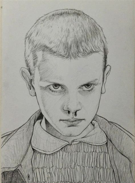 Pencil Art Drawings, Art Drawings Sketches Simple, Art Du Croquis, Eleven Stranger Things ...