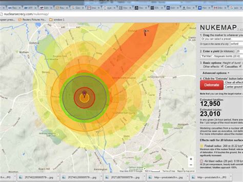 NUKEMAP: The man behind the Google Maps mash-up which shows what a nuclear bomb can do | The ...