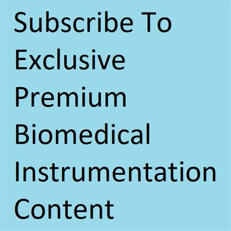 Biomedical Instrumentation Premium Content