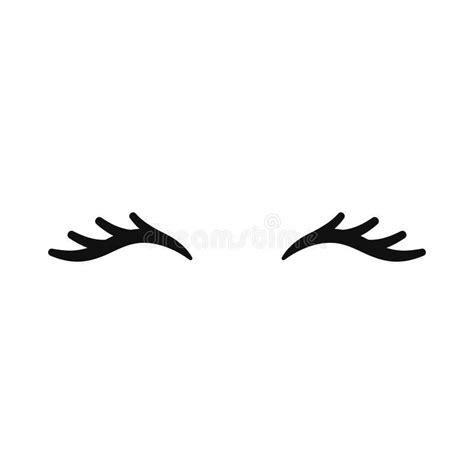 Vector unicorn eyelashes. Closed eyes. Vector icon. stock illustration | Unicorn eyes, Eyelashes ...