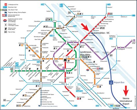 Autobus mapa Viedeň - Wien, autobus mapu (Rakúsko)