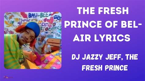 The Fresh Prince Of Bel-Air Lyrics (1992)