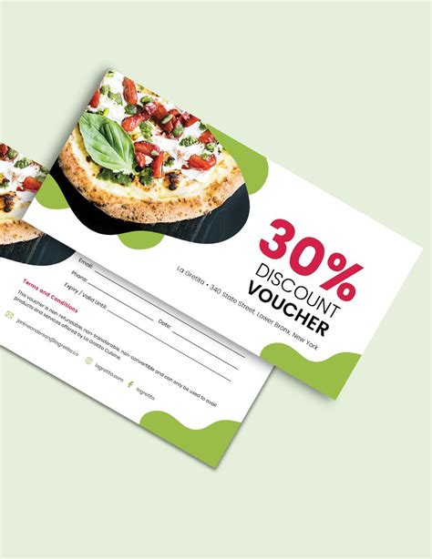 Sample Restaurant Voucher Template in Pages, Word, Publisher, Illustrator, PSD - Download ...