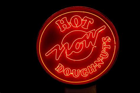 Hot Now Krispy Kreme Photograph by Jerry Gammon