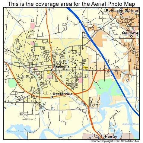 Aerial Photography Map of Prattville, AL Alabama