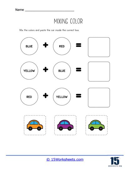 Mixing Colors Worksheets - 15 Worksheets.com