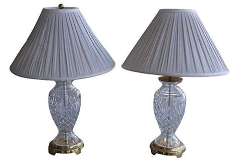 Waterford Crystal Lamps, Pair | Crystal lamp, Waterford crystal, Lamp