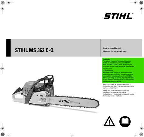 Stihl Ms362C Manual MS 362 C Q Chain Saw Professional Use