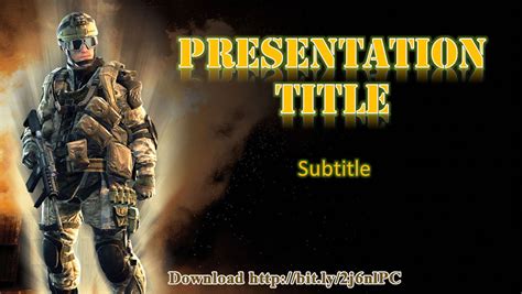 5 Free Military PowerPoint Template And Background Designs ~ Free PowerPoint Templates Themes ...