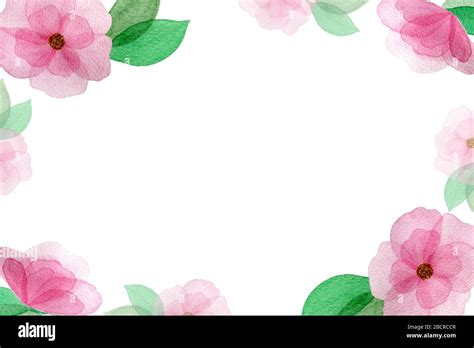 mothers day background with pink floral border, spring floral design, watercolor design ...