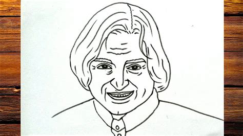 Apj abdul kalam drawing - YouTube