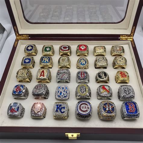 MLB Championship 30 Rings Set From 1986 to 2018 - Punk Dark