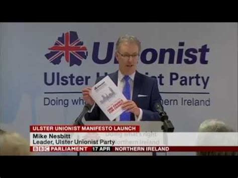 Ulster Unionist Party Manifesto Launch, 17th April 2015 pt 1 - YouTube