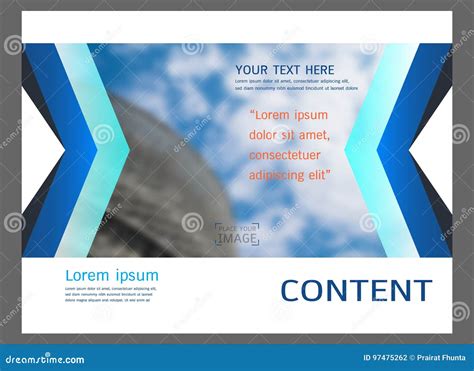 Presentation Layout Design for Business Cover Page Template Stock Vector - Illustration of ...