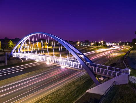 I-235 Pedestrian Bridge | JTH Lighting Alliance