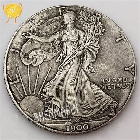 1900 Statue of Liberty Commemorative Coin 1 oz Fine Silver One Dollar ...