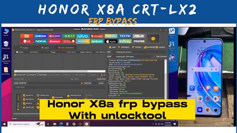Honor X8A (CRT-LX2) frp bypass with unlocktool #ibypassnepal - YouTube