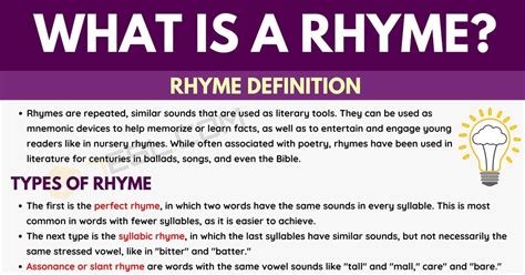 1000+ Cool Rhyming Words in the English Language • 7ESL