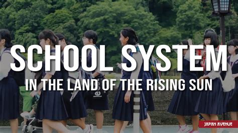 The Japanese School System | Japan Avenue