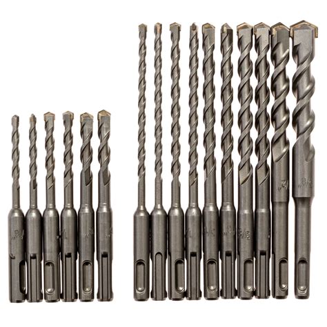 Carbide Tipped SDS Plus Masonry Drill Bit Set (16-Piece) – KATEYA Drill Bits