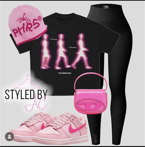 Triple pink dunks outfitInspoCutePinkTrendyBlack girl Swag Outfits For ...