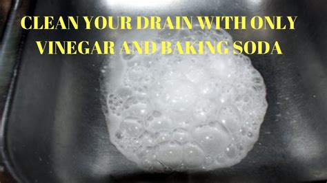 how to clean a drain with vinegar and baking soda - YouTube