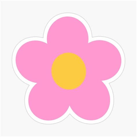 Cute Pink Flower Doodle Sticker | Shop at Redbubble.com | Cute stickers, Flower doodles, Stickers