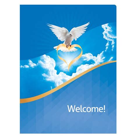 Folder Template: Dove of Love Church Visitors Welcome Folder Template