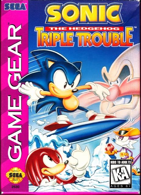 Sega Game Gear Sonic the Hedgehog Triple Trouble Front Cover (464×640) » SEGAbits - #1 Source ...